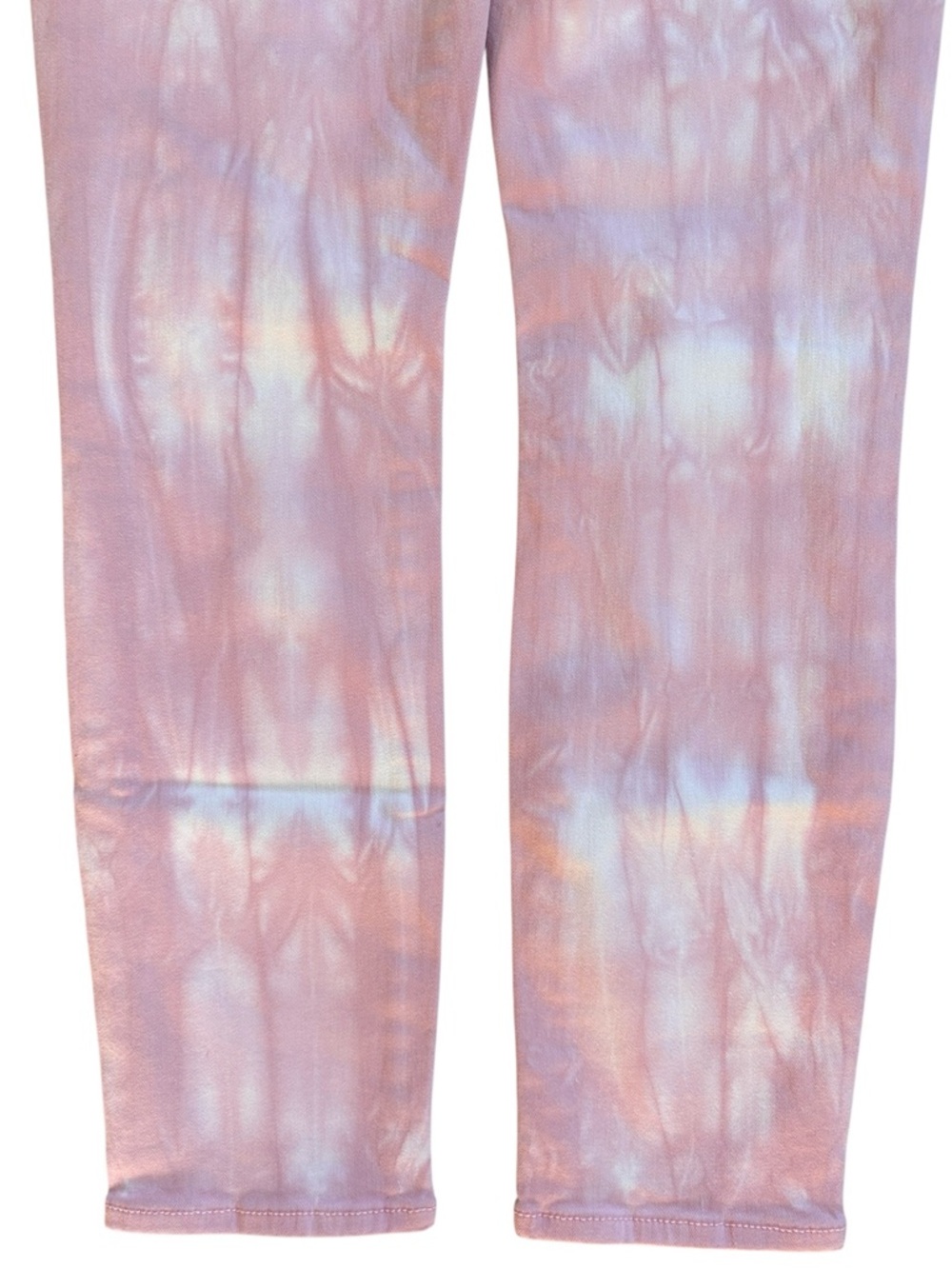 NWT 7 For All Mankind High Waist Ankle Skinny Jeans Pink Tie Dye Size 17 - Picture 8 of 8